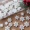 HADDIY Small Snowflakes for Craft,60 Pcs White Glitter Plastic Mini Snowflake for Christmas Embellishments and Winter Party DIY Craft Decoration-3 Different Size